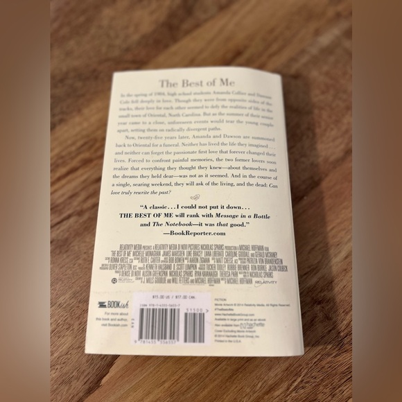 THE BEST OF ME BOOK BY NICHOLAS SPARKS - Picture 2 of 2